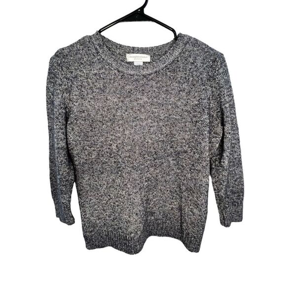 Christopher and Banks Petite Basic Grey Sweater - Picture 1 of 4